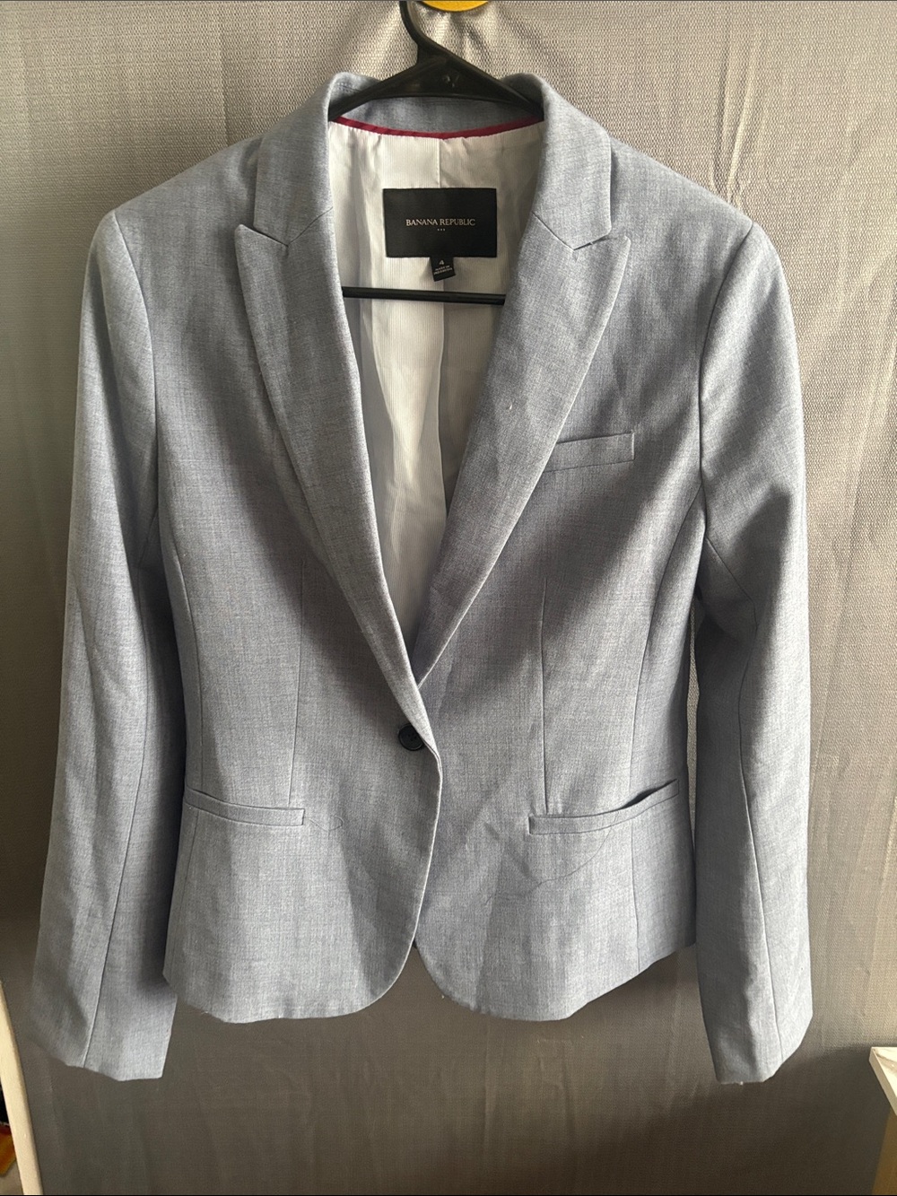 Banana Republic Light Blue/ Gray Women's Tailored Blazer